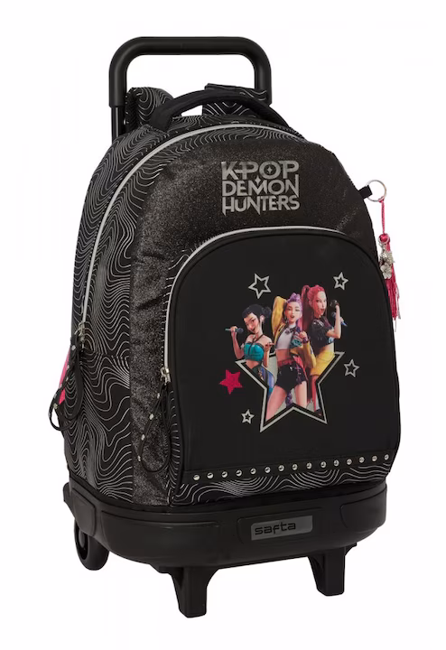 RUCSAC TROLER K-POP DEMON HUNTERS ENERGY 2 ROTI COMPACT DETASABIL