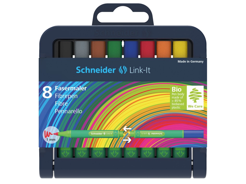 SET LINER SCHNEIDER LINK-IT 1MM CU 8 CULORI