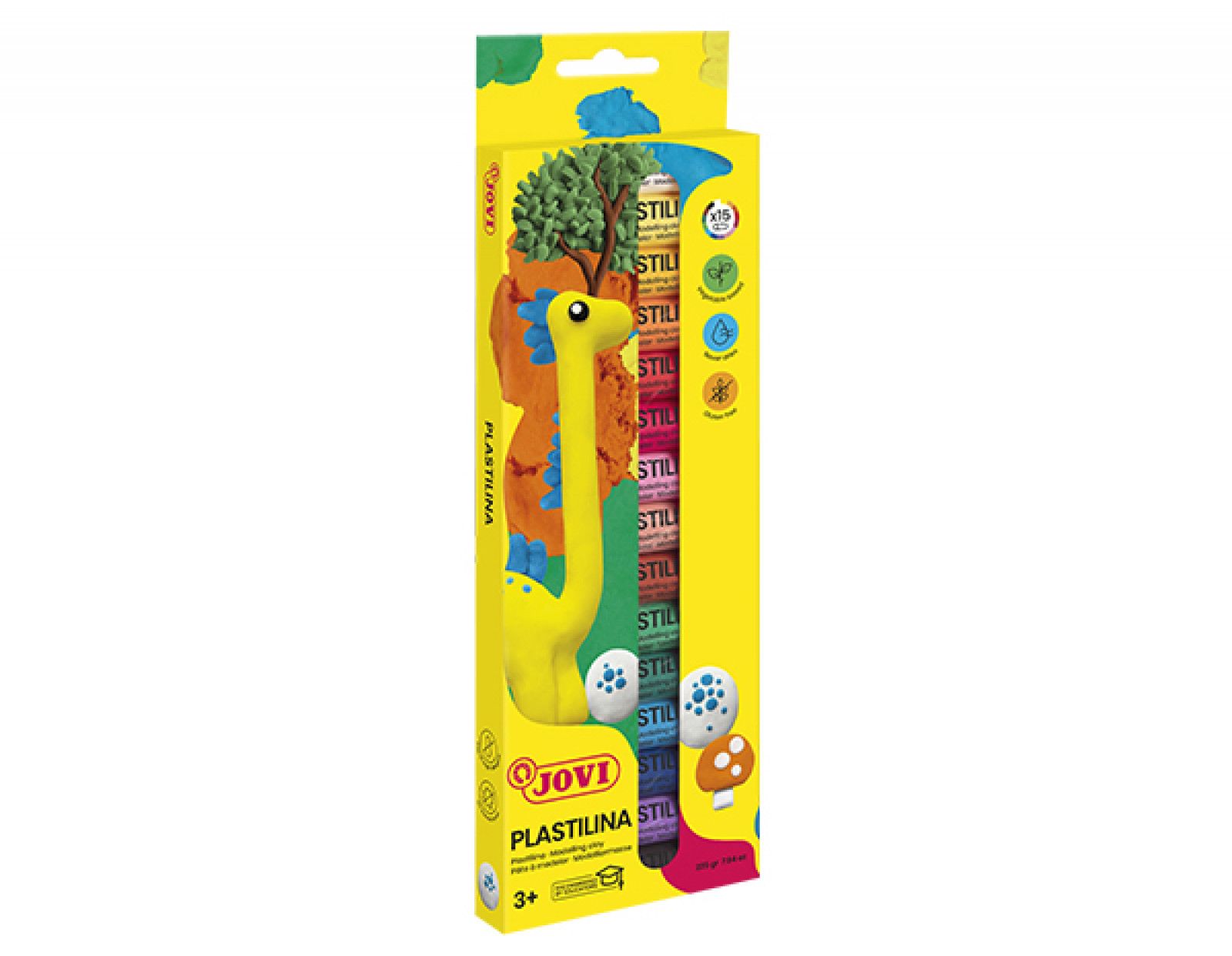 SET PLASTILINA CU 15 CULORI 