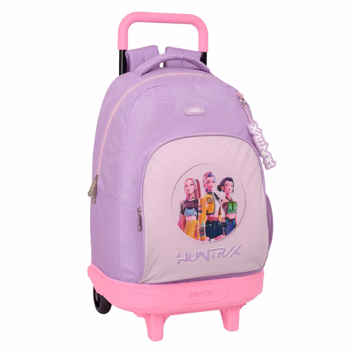 RUCSAC TROLER FETE K-POP DEMON HUNTERS ICONIC CU 2 ROTI COMPACT DETASABIL