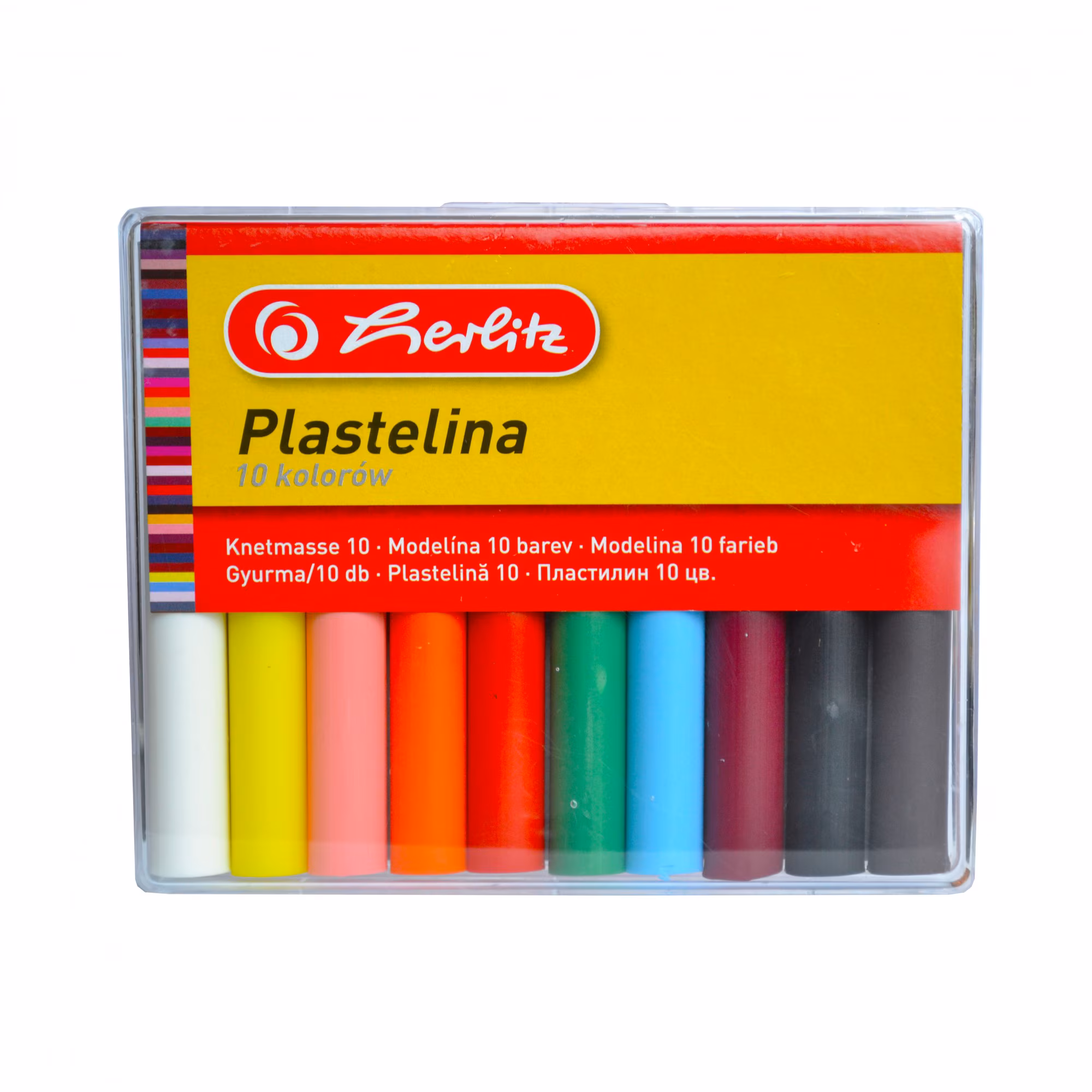 SET PLASTILINA CU 10 CULORI HERLITZ