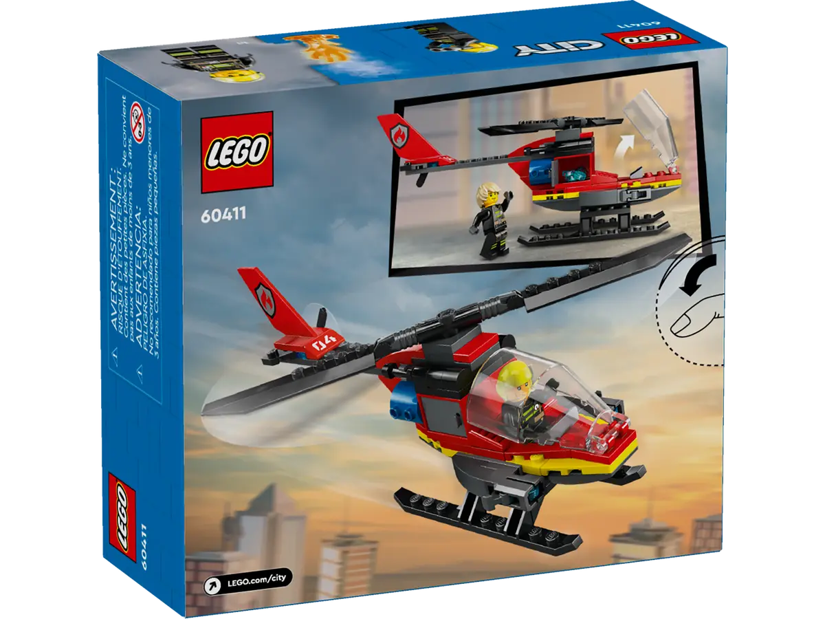 LEGO CITY ELICOPTER DE POMPIERI 60411