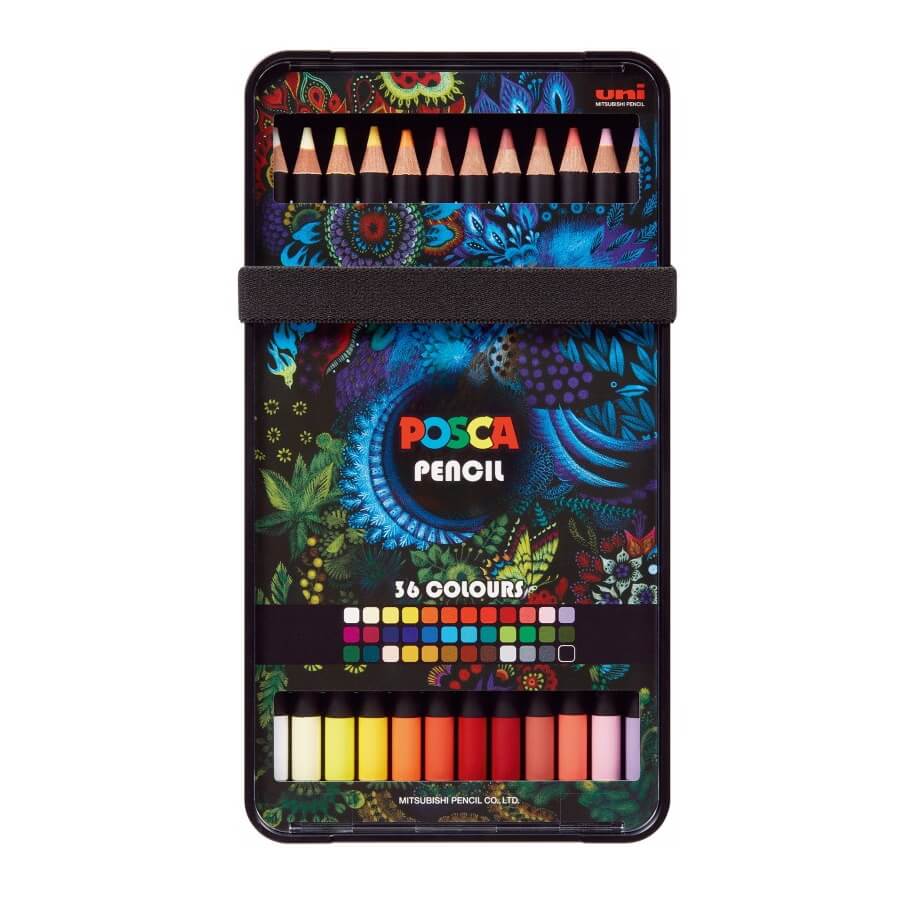 SET 36 DE CREIOANE COLORATE POSCA PASTEL