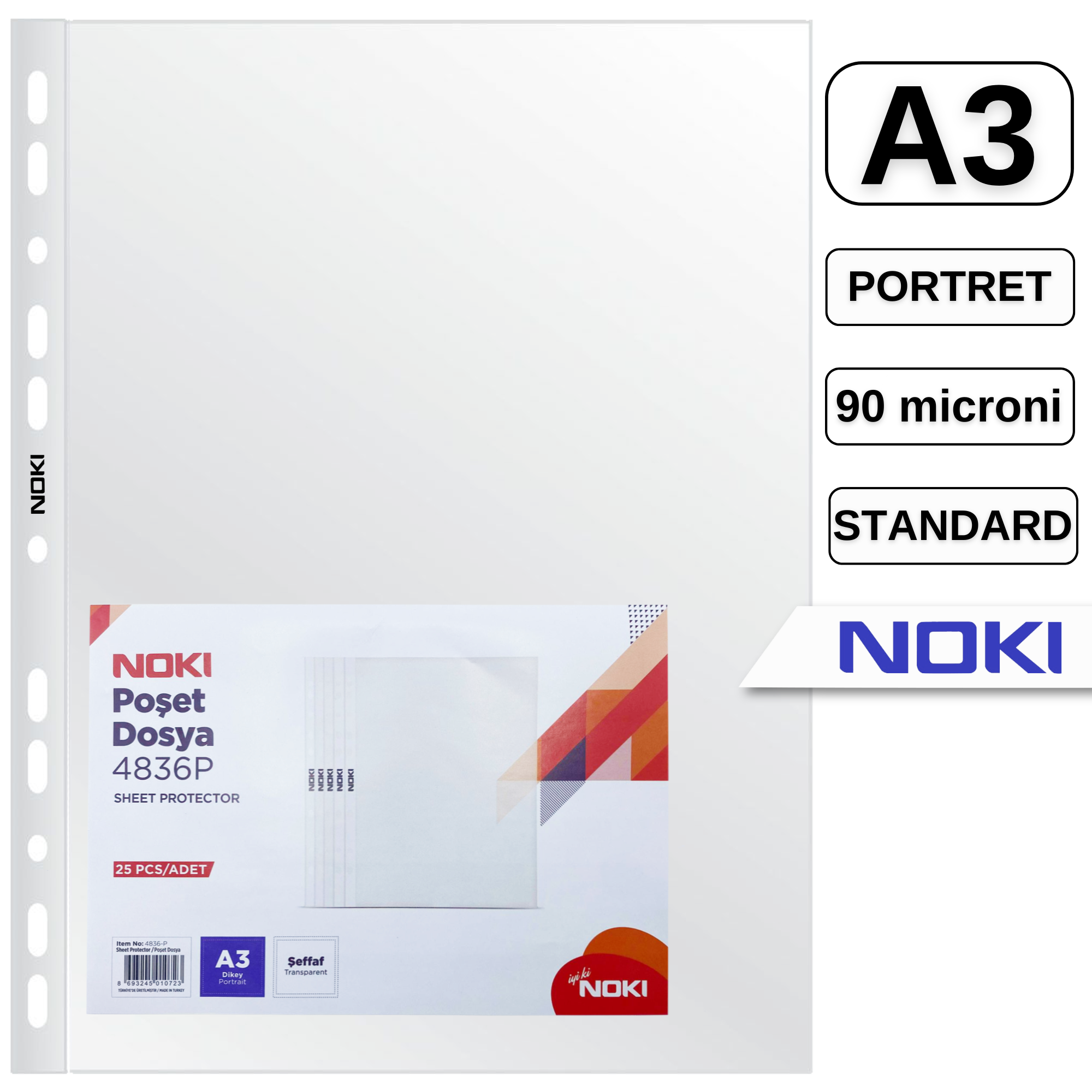 FOLIE PROTECTIE A3 25 / SET