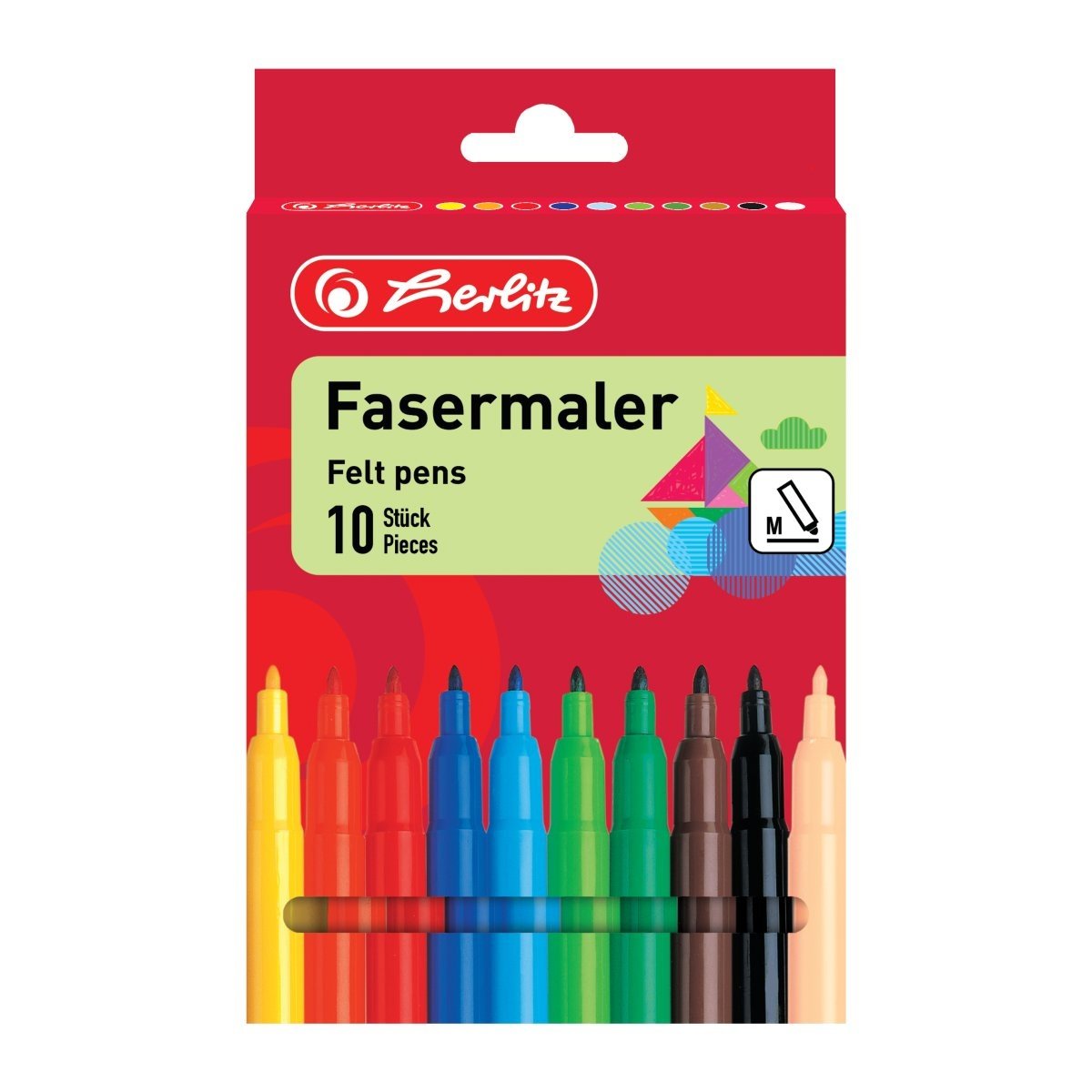 SET CARIOCI CU 10 CULORI HERLITZ