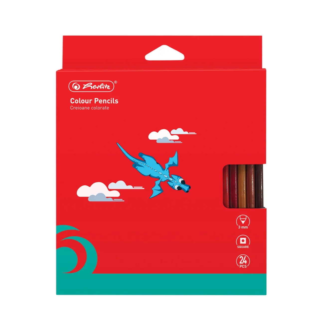 SET 24 CREIOANE COLORATE SECTIUNE PATRATA HERLITZ