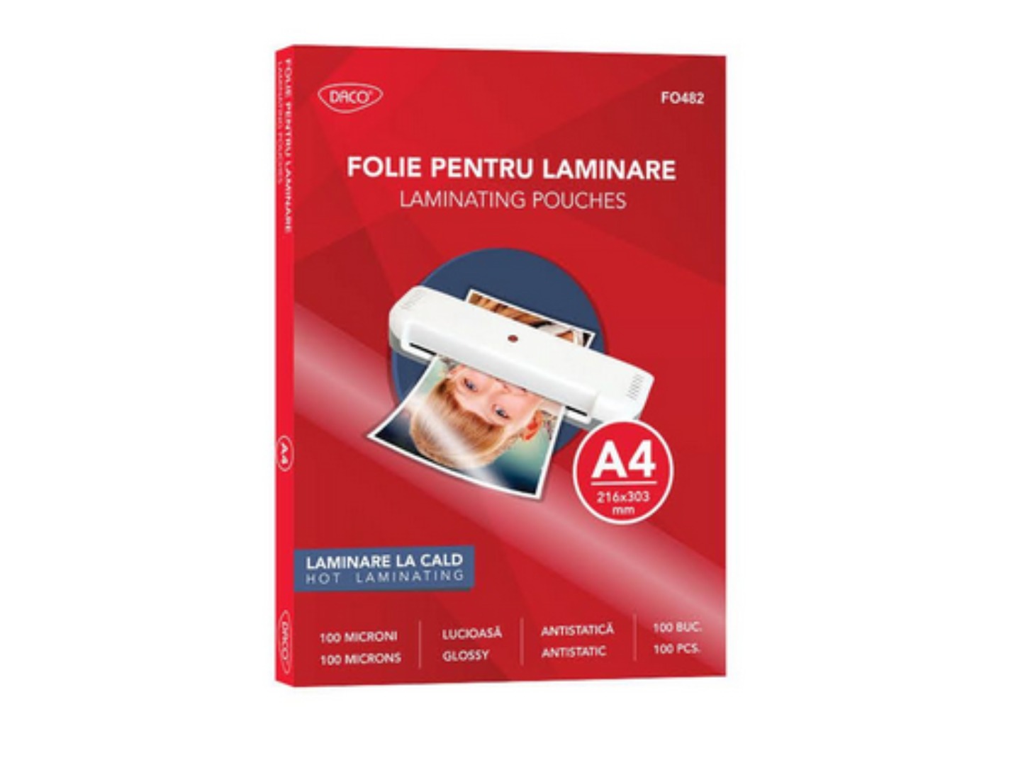 FOLIE LAMINARE A4 100 DE MICRONI 100/TOP DACO