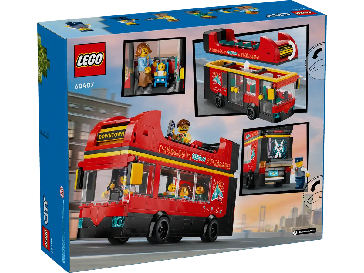 LEGO CITY AUTOBUZ TURISTIC ROSU CU ETAJ 60407