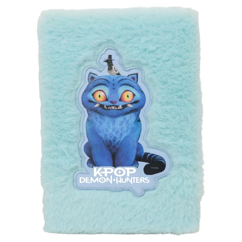 BLOC NOTES PUFOS A5 80 DE PAGINI K-POP DEMON HUNTERS STATIONERY ALBASTRU