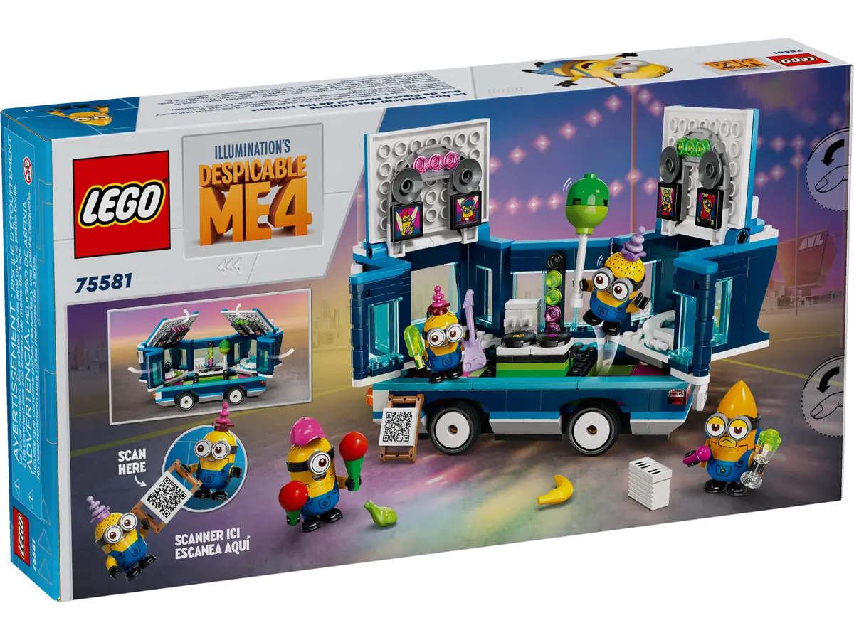 LEGO DESPICABLE ME4 AUTOBUZUL DE PETRECERE AL MINIONILOR 75581