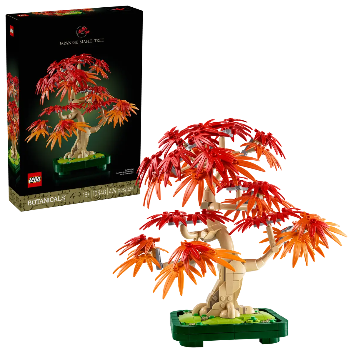 LEGO BOTANICALS BONSAI DE ARTAR JAPONEZ ROSU 10348