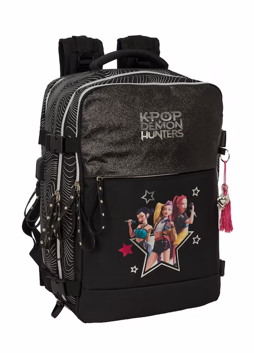 RUCSAC DE CALATORIE K-POP DEMON HUNTERS ENERGY CU COMPARTIMENT PENTRU LAPTOP