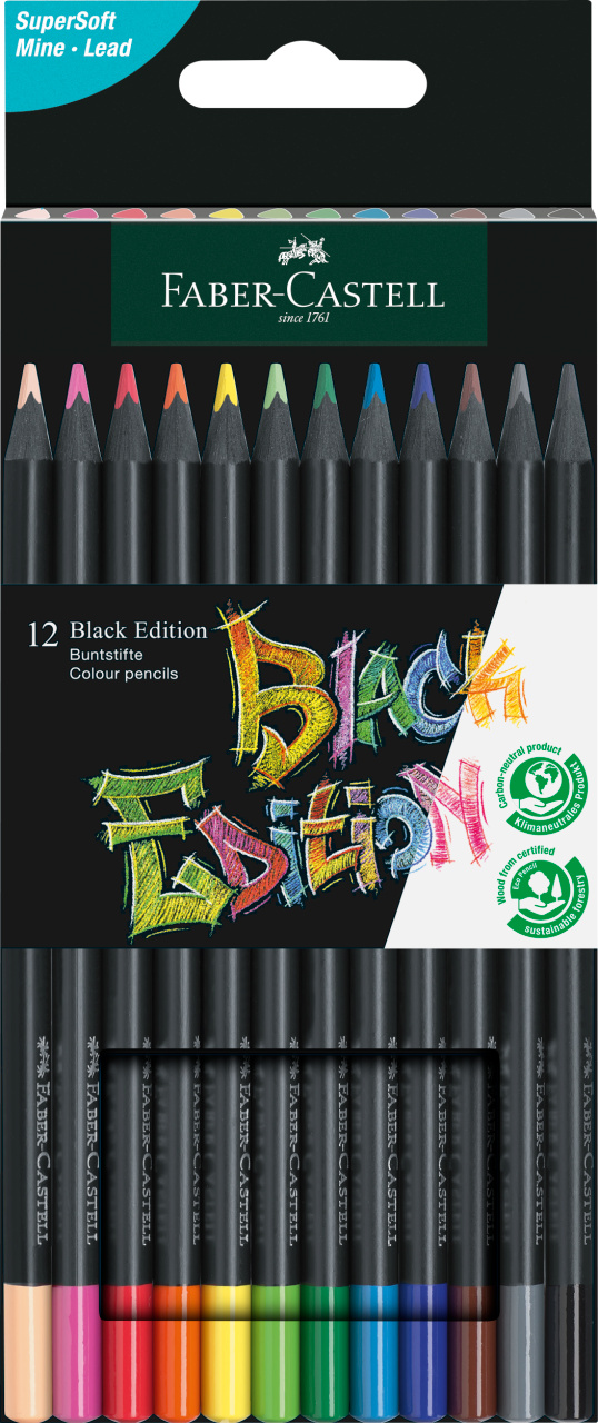 CREIOANE COLORATE CU 12 CULORI BLACK EDITION